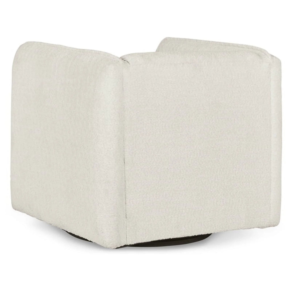 Gray & Black Metal Swivel Accent Chair Q8624