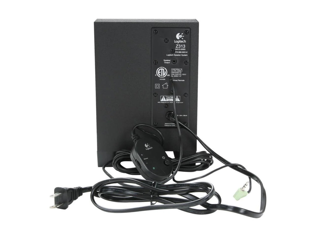 Black 2.1 Multimedia Speaker System with Subwoofer F583191