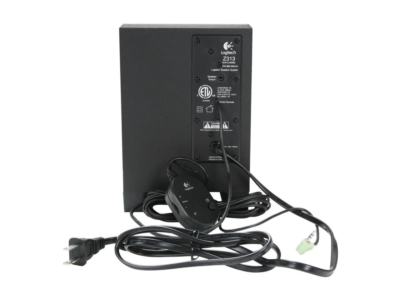 Black 2.1 Multimedia Speaker System with Subwoofer F583191