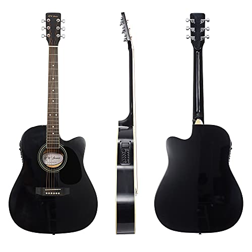 Full Size Thinline Acoustic Electric Guitar Red Right Handed Q151464