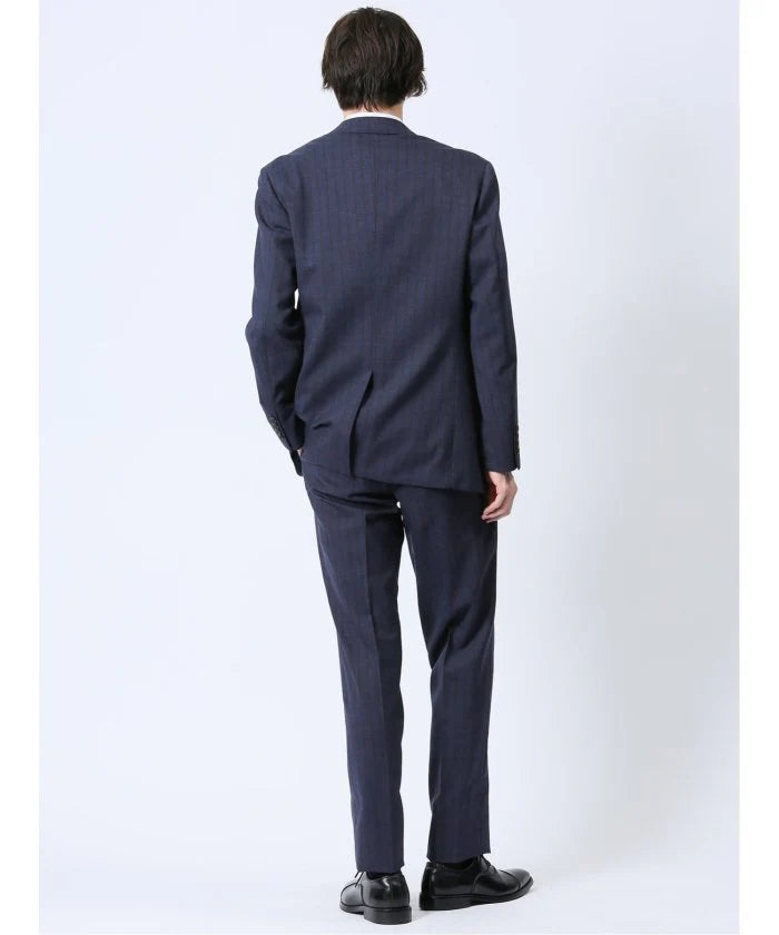 Navy Stripe Wool Blend 2-Button 2-Piece Suit F289937