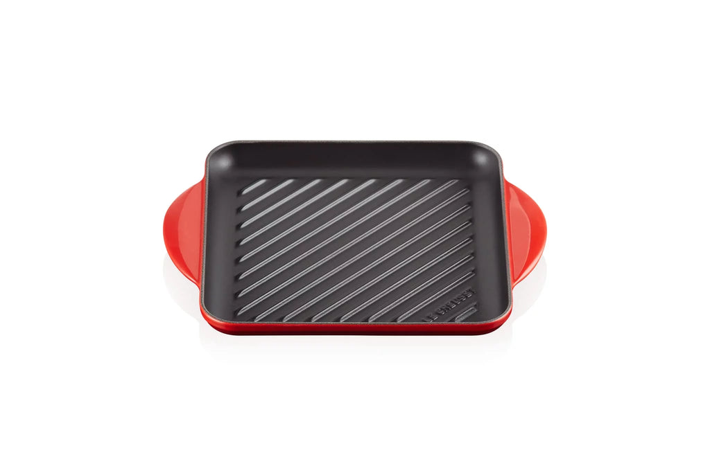 9.5" Enameled Cast Iron Square Skillet Grill X428999