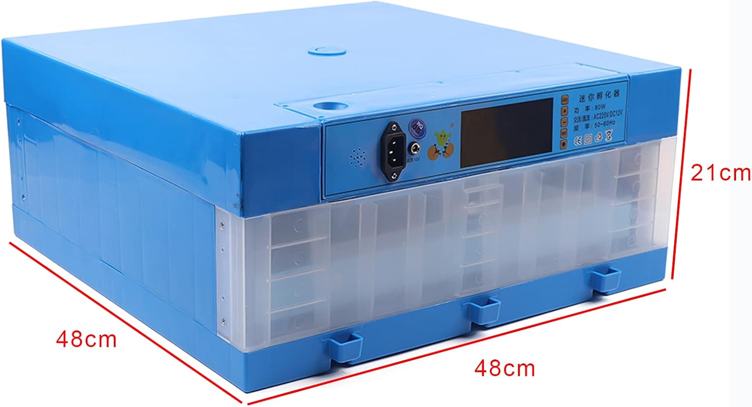 64 Eggs Automatic Digital Egg Incubator with Automatic Egg Turner H968
