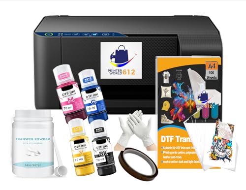 DTF T-Shirt Printer with DTF Ink and Powder Pack P99591