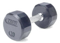 115lb 12-Sided Rubber Encased Dumbbell V883752