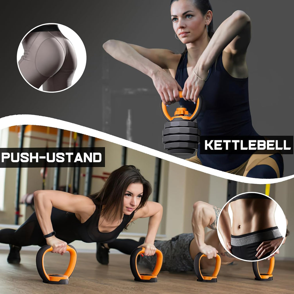 44LB 4 in 1 Adjustable Weight Dumbbell Set Y276