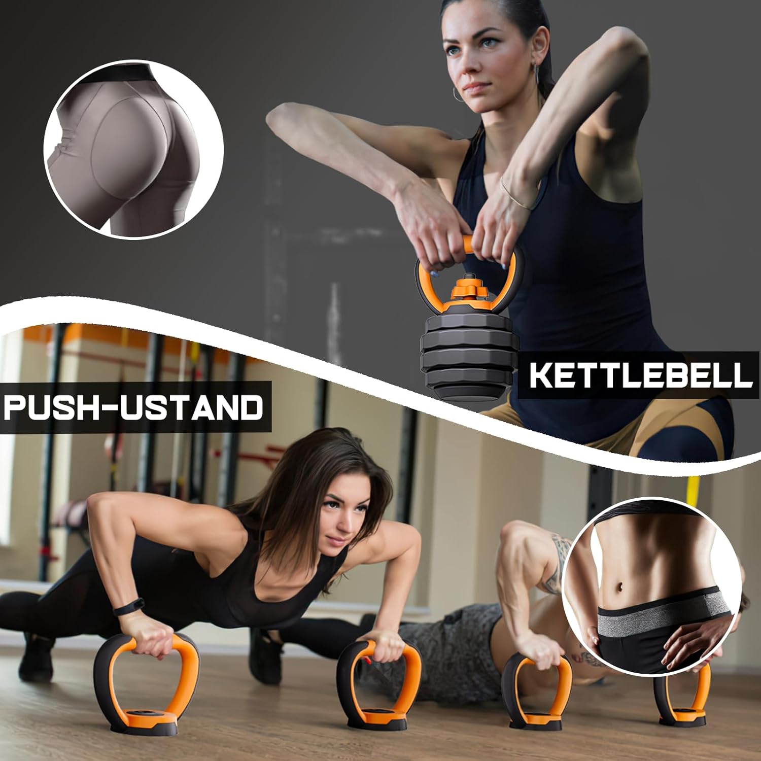 44LB 4 in 1 Adjustable Weight Dumbbell Set Y276