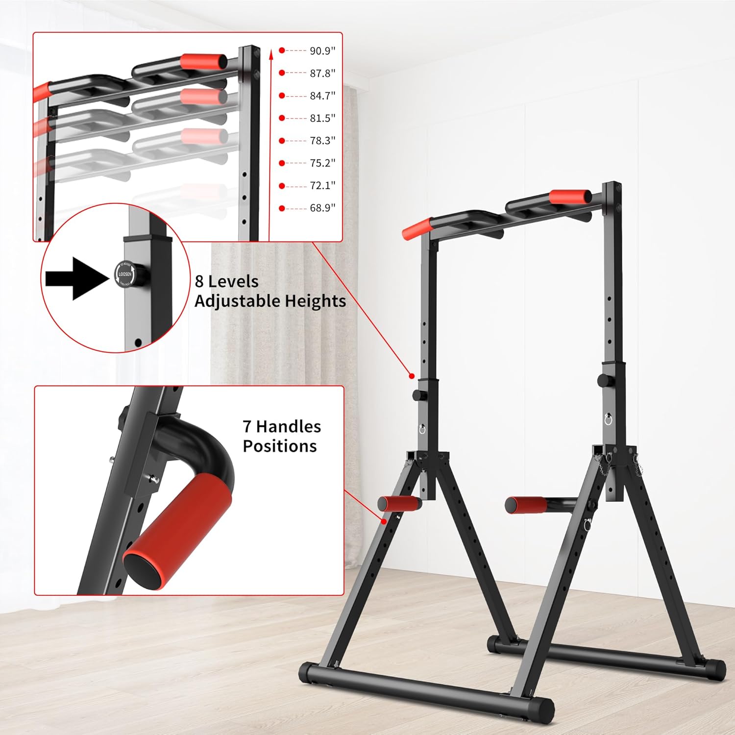 Foldable Power Tower Dip Bar P302