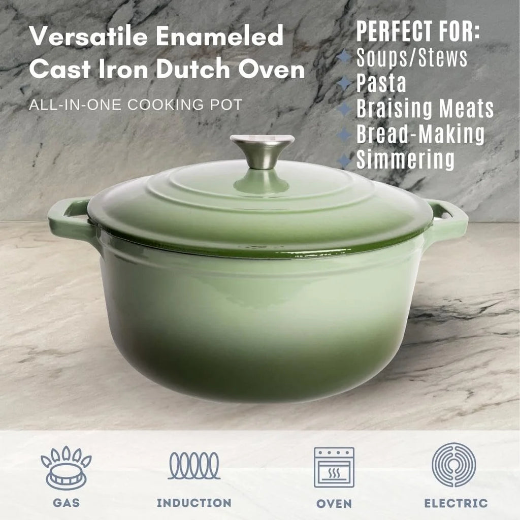 6 Qt. Enameled Cast Iron Dutch Oven Pot Z585230