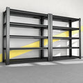 5-Tier Heavy Duty Metal Storage Shelving, 3000 LBS Capacity, 76" H x 60" W x 24" D, Adjustable Steel Shelves M996948