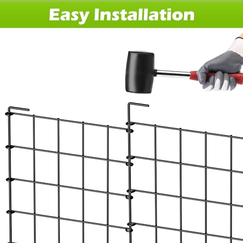 12 Pack 24 in x 13 ft Metal Wire Garden Fence Panels V4694