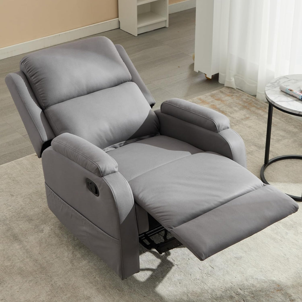 Leather Recliner Chair with Adjustable Backrest F791306