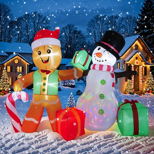 6 FT Christmas Inflatables Santa Claus with Gifts Bag P197