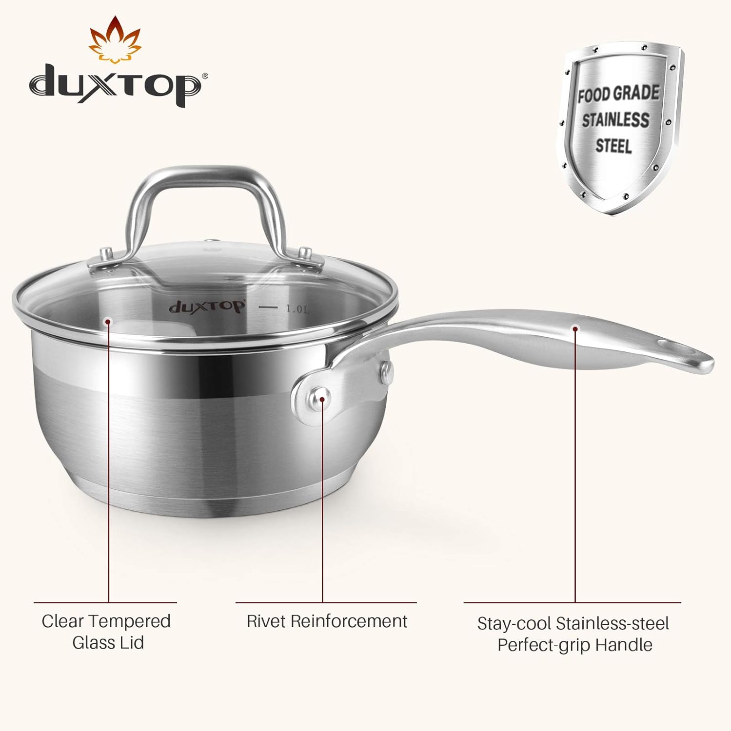 19PC Stainless Steel Induction Cookware Set A8981