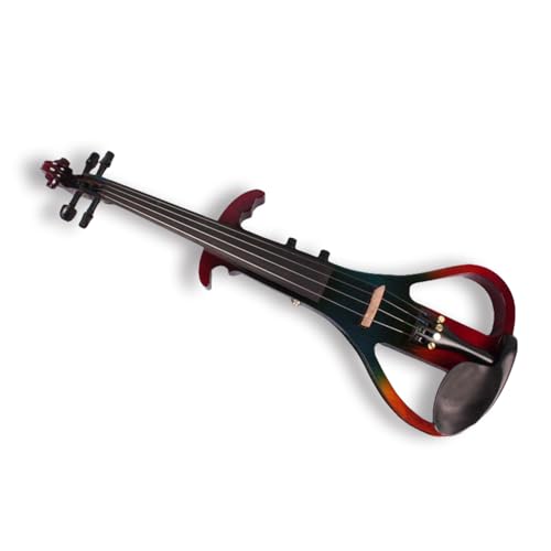 Red Black Solid Wood Electric Violin Full Size 4/4 Z6200