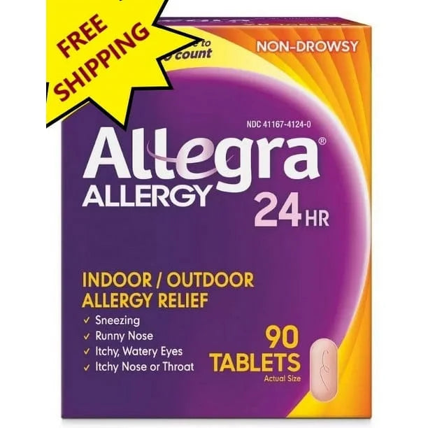 90 tablets 180 mg Antihistamine Allergy Relief E98780