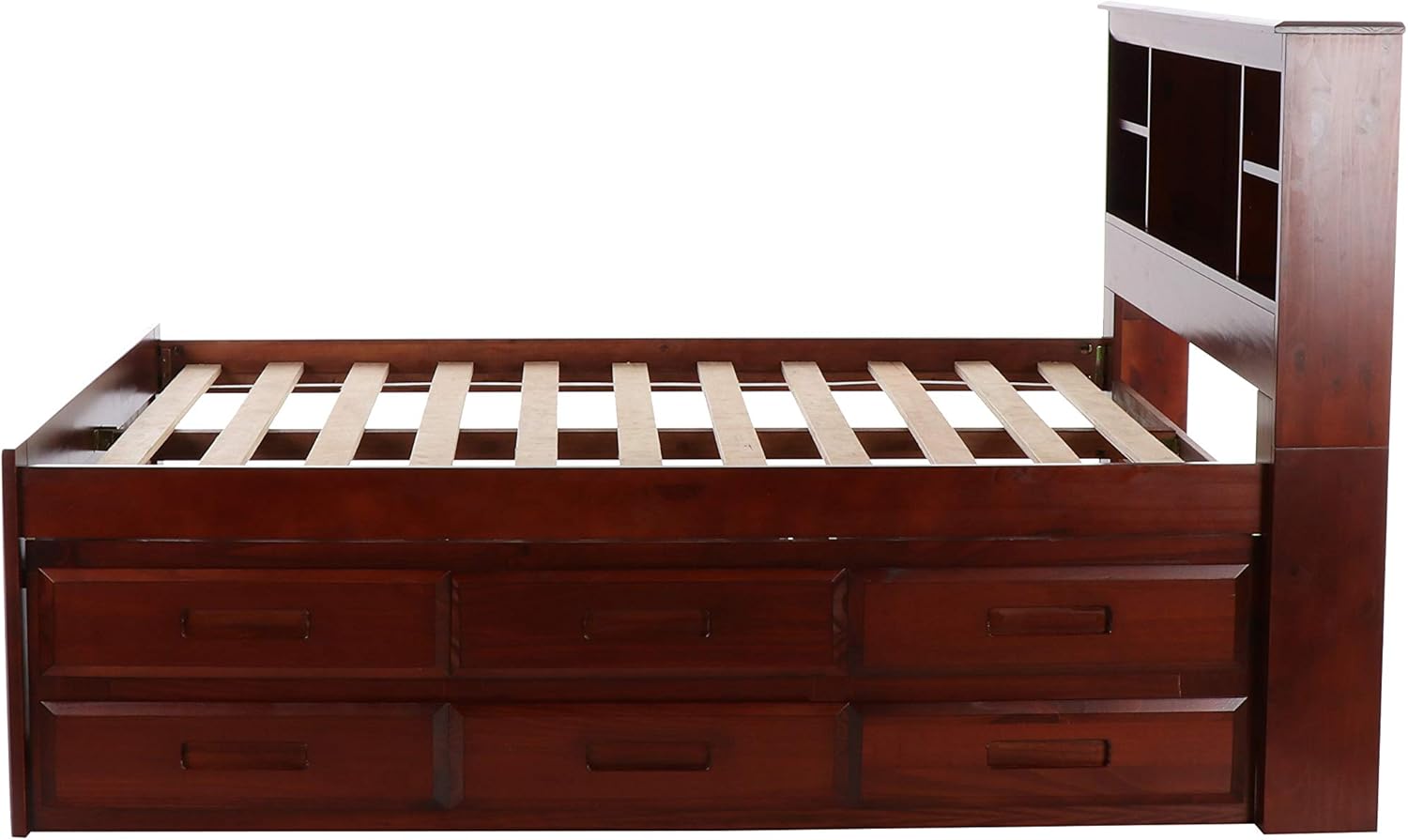 Full Bookcase Bed with 6 Drawers V922