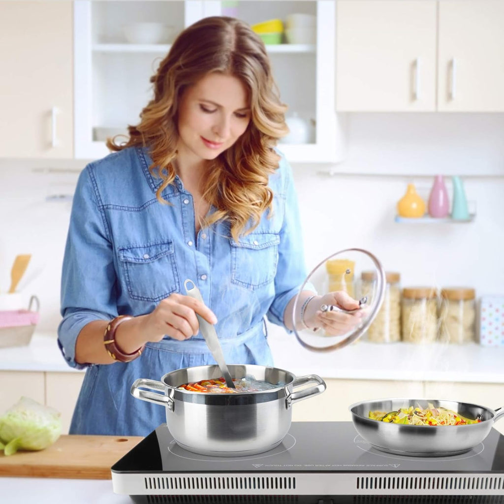 19PC Stainless Steel Induction Cookware Set A8981