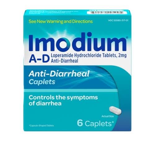 2mg Anti Diarrheal Caplets 6Count Pack of 24 F591