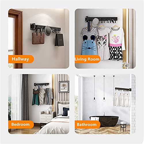 Aluminium Folding Retractable Wall Mounted Clothes Drying Rack S798294