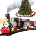 Large Train Cars Christmas Train Set with Real Smoke, Lights and Sounds U951162