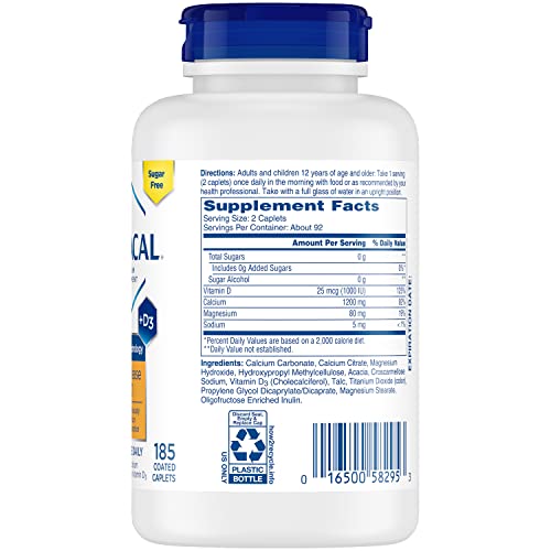 1200 mg Calcium Citrate with Vitamin D3, 185 Count H220964