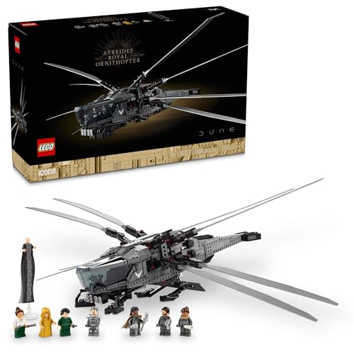 LEGO Icons Dune Atreides Royal Ornithopter 10327, 8 Dune Minifigures A95818