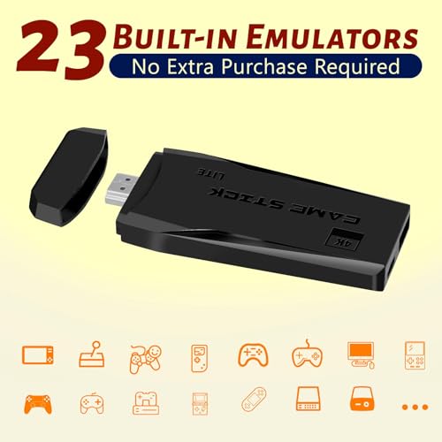 4K HDMI Gaming Console with 2 Wireless Controllers 64GB F79227
