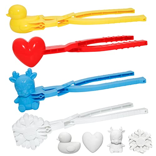 4PCS Large Size Snowball Maker Tool with Handle Q111