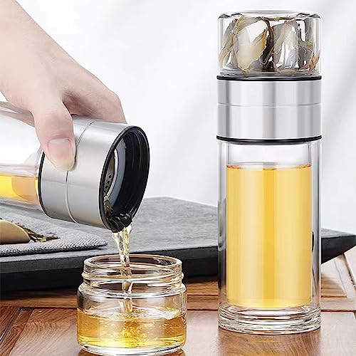 Glass Tea Infuser Bottle Double Wall 15oz G903